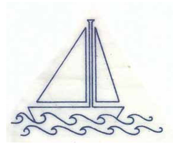Suggested stitches: Outline the anchor in back stitch and the rope in 