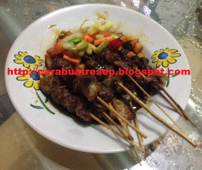 CARA MEMBUAT SATE KAMBING SOLO BUMBU KECAP  Resep Masakan 