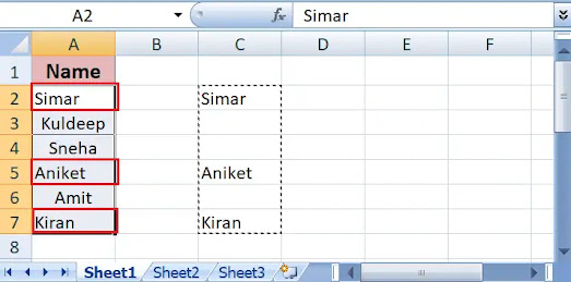 Paste Special in excel
