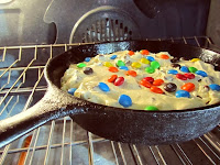 Candy Bar Skillet Cookie