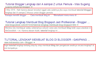 Cara Membuat Deskripsi Penelusuran Blog