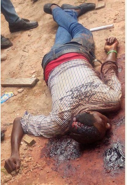 Graphic Photos: Keke Driver Gruesomely Murdered by Unknown People in Anambra
