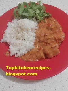 Chicken breast Tikka Masala with rice