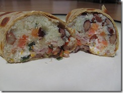 cauliflower rice wrap