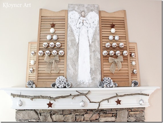 Creative Ambitions KJoyner Art Christmas Mantel