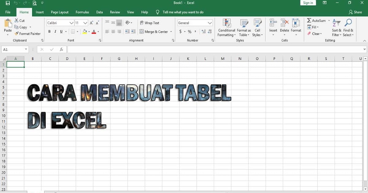 Tutorial Cara Membuat Tabel di Excel Mudah dan Cepat