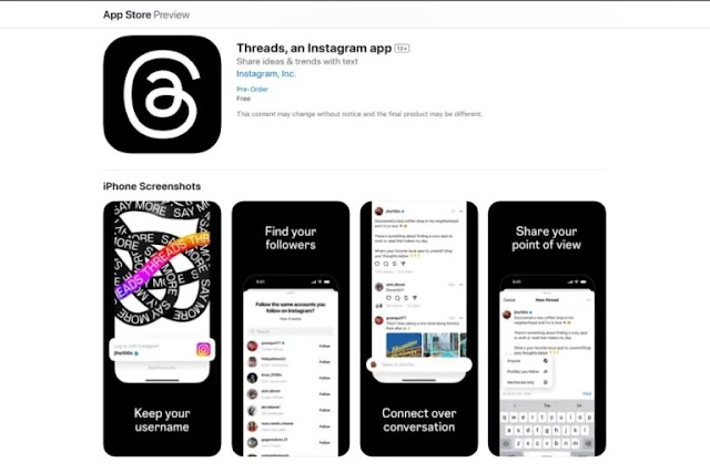 Le réseau social Threads, relié à Instagram, s'attaquera à Twitter à partir du 6 juillet 2023