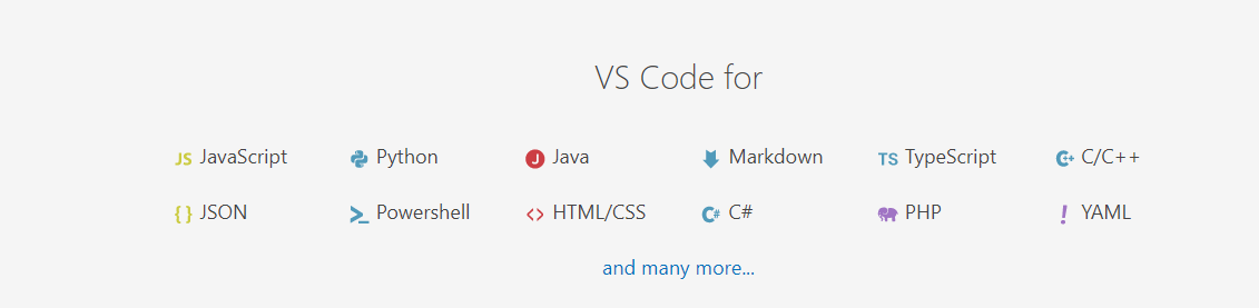 فيجوال ستوديو كود VS Code لكثير من لغات البرمجة