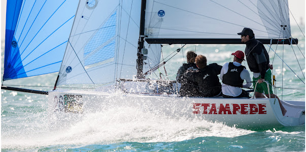 J70 sailing fast downwind