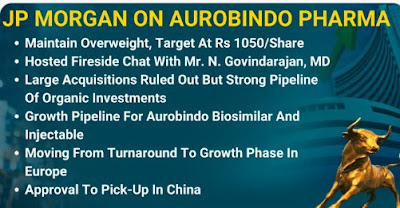 JP Morgan On Aurobindo Pharma - Rupeedesk Reports