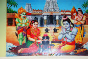 Lord Rama and Sita along with Lord Lakshmana and Lord Hanuman