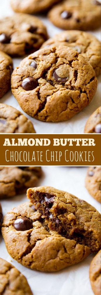 Flourless Cashew Butter Chocolate Chip Cookies