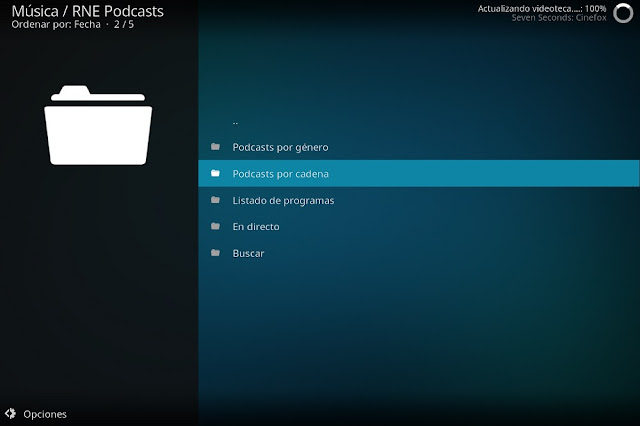 Addon RNE PODCASTS Kodi