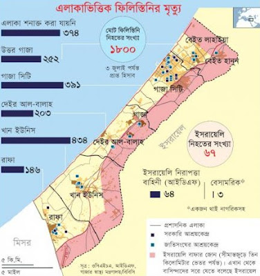 বিধ্বস্ত গাজায় ভুতুড়ে নিস্তব্ধতা