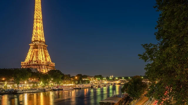 Papel de Parede Paisagem Paris à Noite