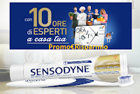 Logo Sensodyne ''Un esperto a casa tua'' : vinci 63 Carta Ora Manpower per 10 ore di servizi lavorativi 