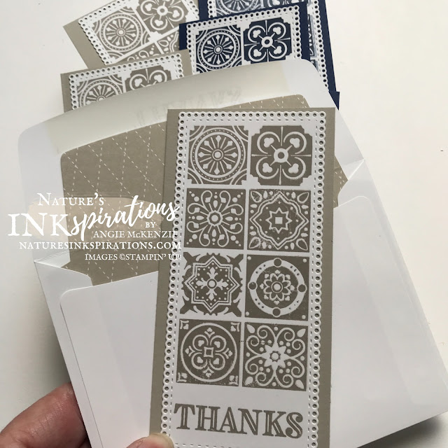 By Angie McKenzie for Crafty Collaborations Share it Sunday Blog Hop; Click READ or VISIT to go to my blog for details! Featuring the retiring Today's Tiles Stamp Set and the carryover Ornate Thanks Stamp Set and Ornate Layers Dies by Stampin' Up!; #occasioncards #thankyoucards #minislimlinecards #stamping #shareitsunday #shareitsundaybloghop #todaystilesstampset #20202021annualcatalog #ornatethanksstampset #ornatelayersdies #simplestamping #stamparatus #multiplecardsmadeeasy #naturesinkspirations #makingotherssmileonecreationatatime #cardtechniques #stampinup #stampinupink #handmadecards