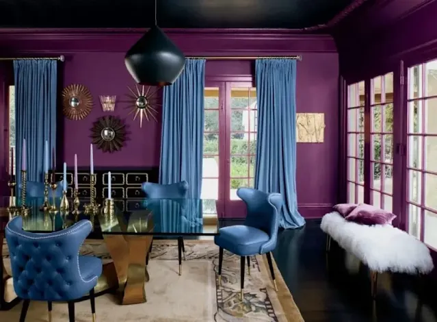 Curtain Color Suitable for Purple Walls