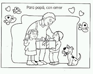 Dibujos del Dia del Padre para Pintar, parte 3