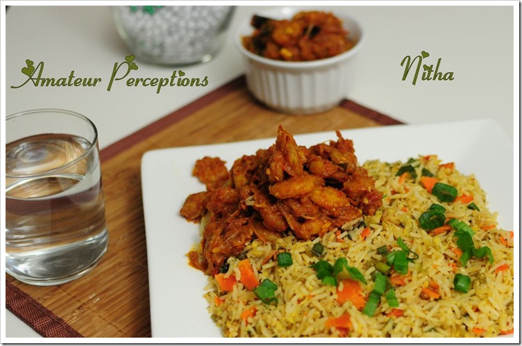 Fried Rice - Goan Shrimp Balchao 1