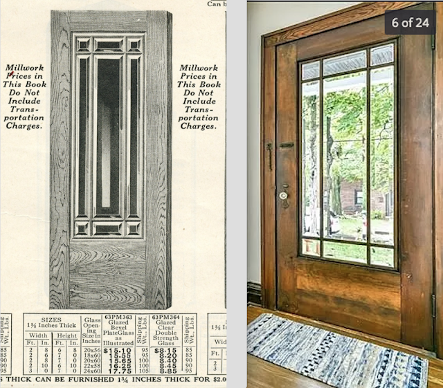 Entry door of Sears Gladstone at 1026 Homer Avenue Ross Twp, PA, floorplan-B