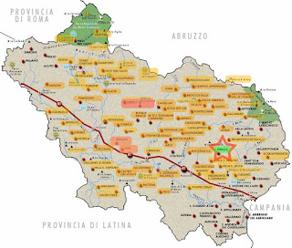 i 91 comuni di frosinone 