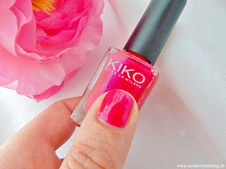 KIKO Nagellack - intensives Pink mit Schimmer - www.annitschkasblog.de