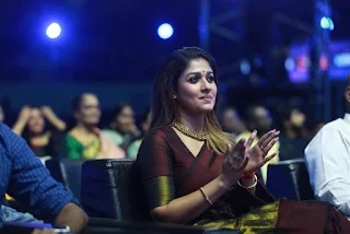 Nayanthara New Saree Stills At Zee Cine Awards Tamil 2020 