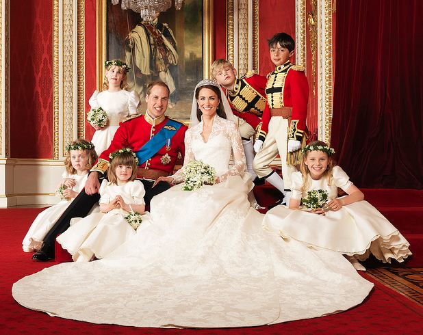 The beautiful wedding dress worn by Kate Middleton now the Duchess of 