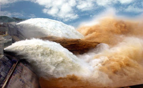 Sand-Washing Operation Of Yellow River