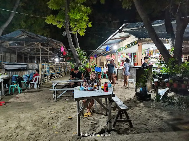 A food house just along the White Beach where you can chill and drink