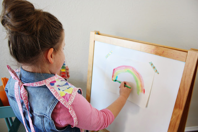 Kid art apron