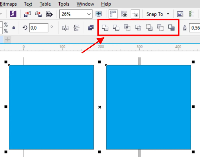 Cara Mudah Memotong Objek Di CorelDraw Dengan Shaping Tools