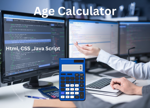 Age Calculator Html, CSS and Java Script Code free download or copy