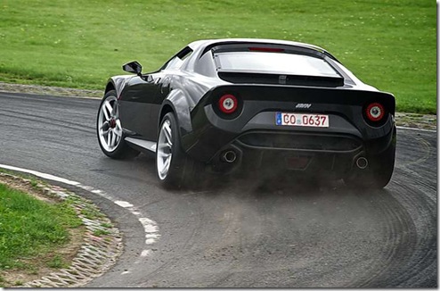 New Stratos test drive at the Fiorano racetrack