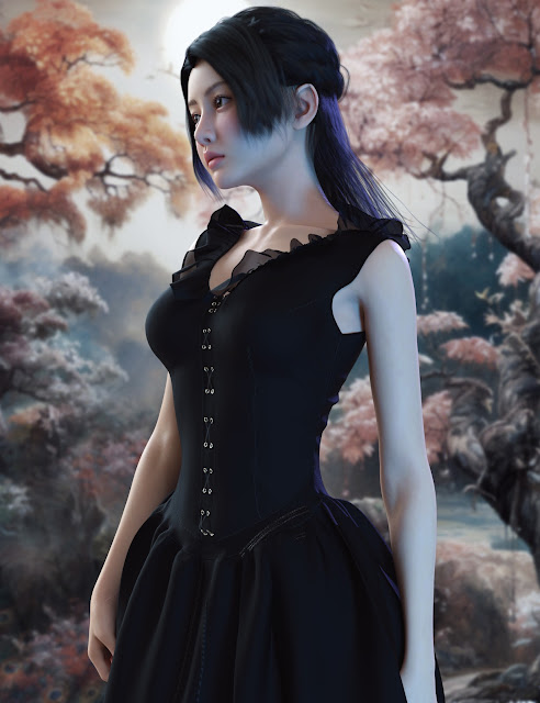 Vo Xiao Mei Character and Hair for Genesis 9