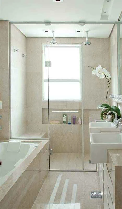 Desain Kamar Mandi Shower Minimalis Tanpa Bathub