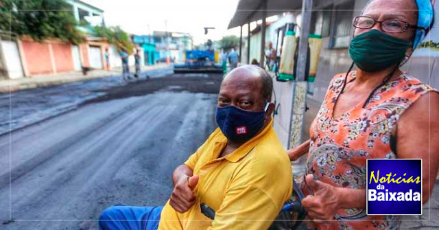 Belford Roxo asfalta ruas e constrói escola no bairro Santa Amélia