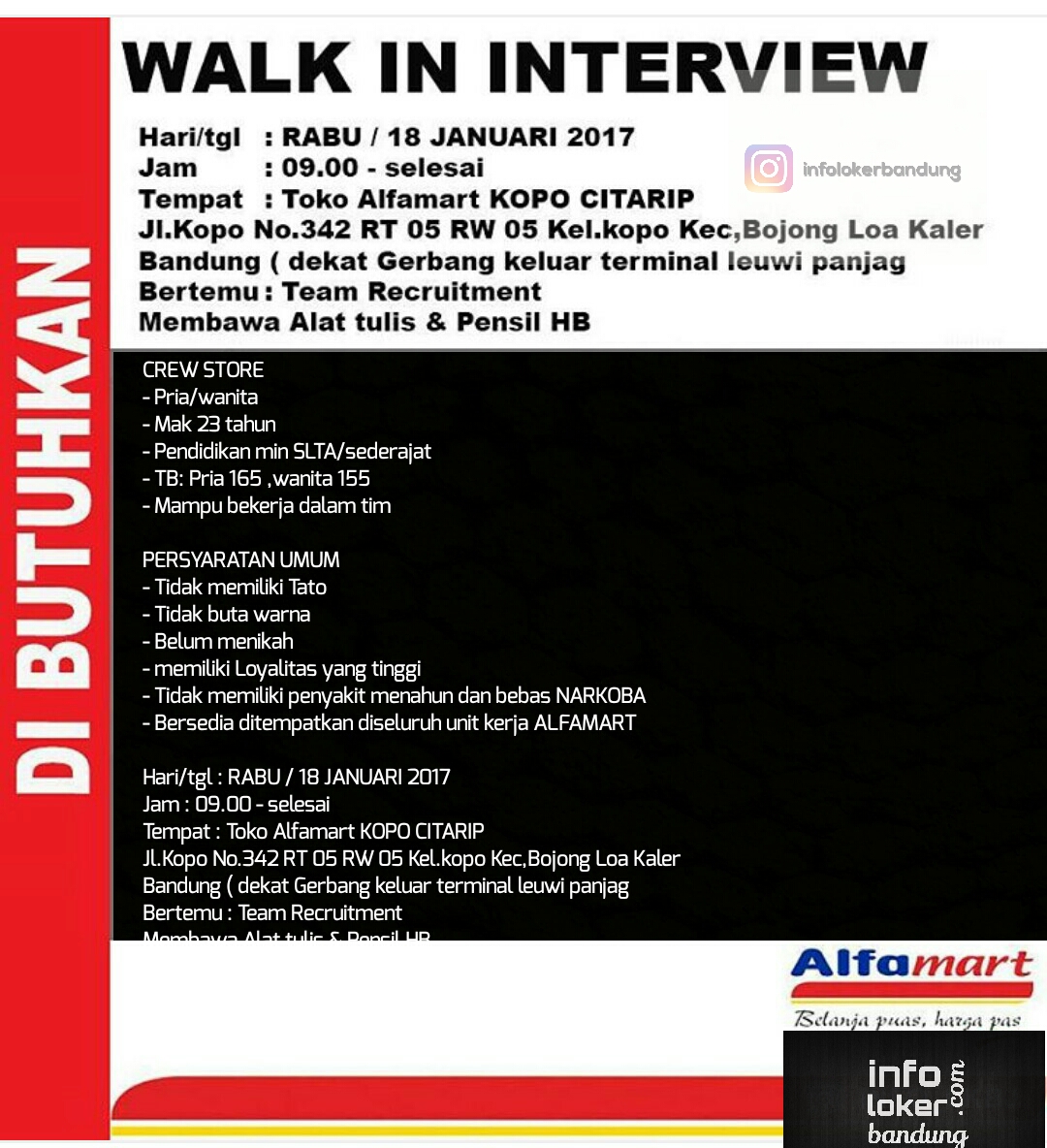 Info Lowongan Alfamart - Loker Spot
