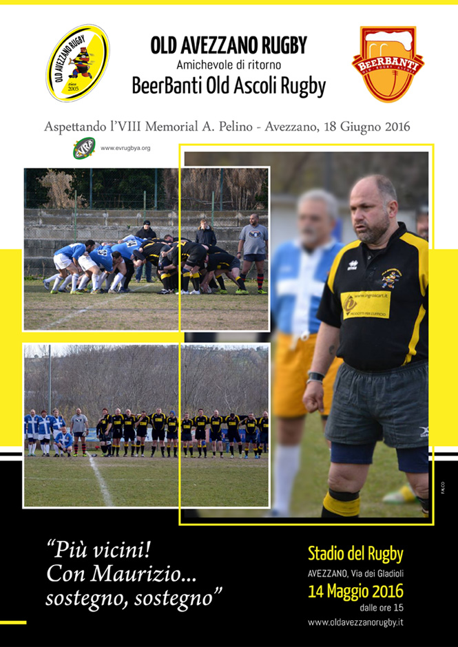 Locandina Rugby - Amichevole Avezzano vs Ascoli