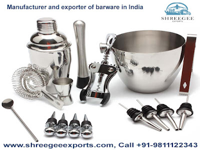 Manufacturer And Exporter Of Barware in India