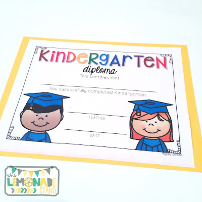 Looking for end of the year activities for the last week of school?  This end of the year pack is perfect for those last days of kindergarten.  Your students will love creating a memory book, first grade ready hat, first graders can, have, are mini-book, a graduate craft, and printable diplomas.  These will create the perfect keepsake for parents!