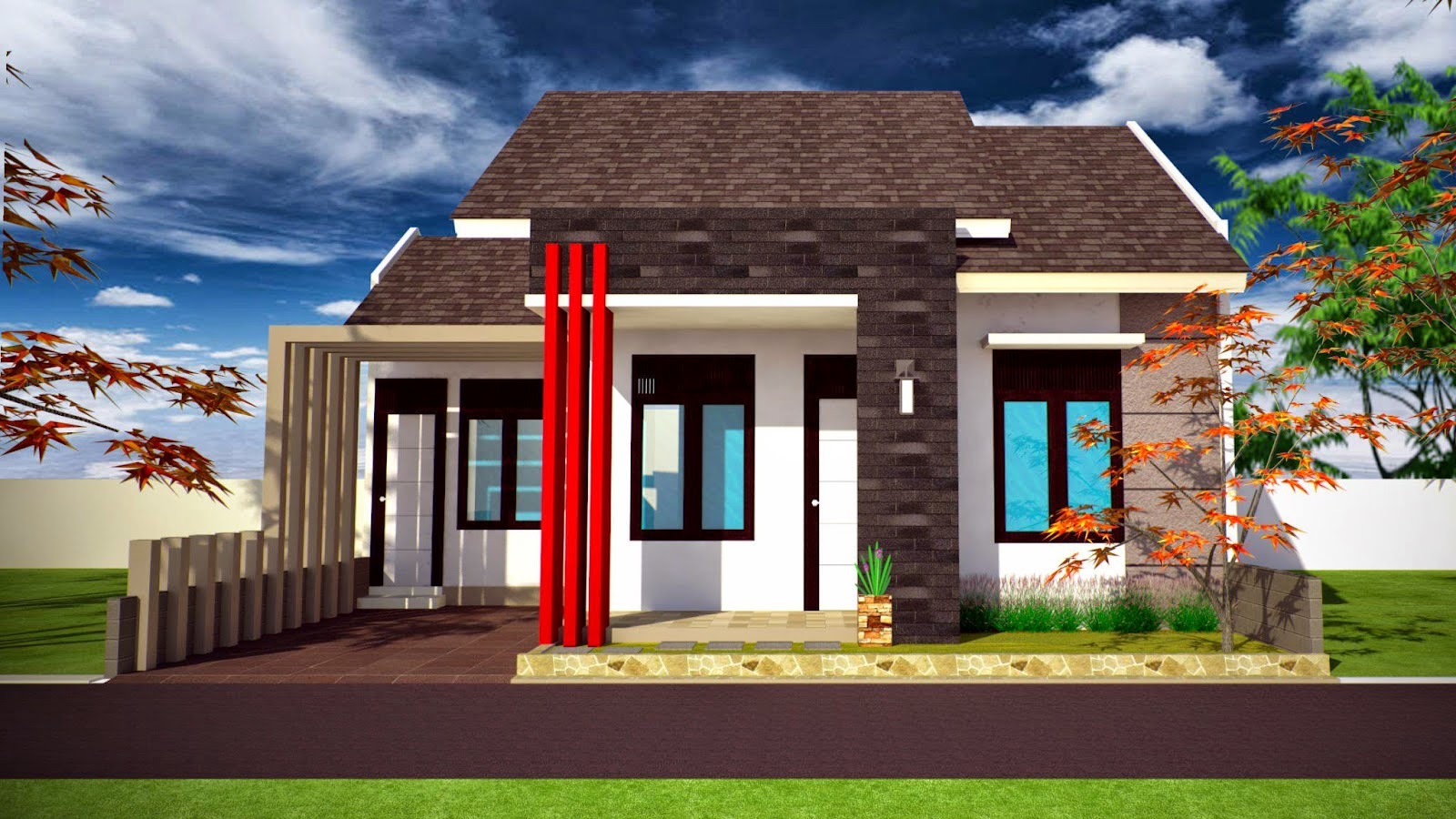 Desain Rumah  Minimalis  Tampak Dari Atas Foto  Dan Gambar  