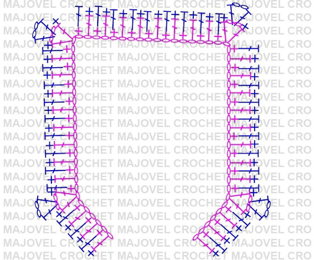 PATRON CANESU DE CHAQUETA - Crochet Imagen Chaqueta a crochet con puntada de arroz muy fácil y sencillo por Majovel Crochet