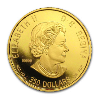Canada 350 Dollars Gold Coin 2014 Queen Elizabeth II