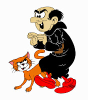 Résultat de recherche d'images pour "gargamel et azrael"