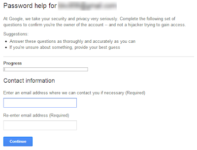 how to recover Gmail Account