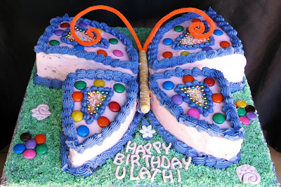 Butterfly Birthday Cake on Birthday Cakes   Pirate  Ballet Shoes  Purse  Numero Uno  Butterfly