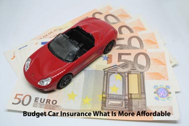 Budget Car Insurance What Is More Affordable