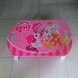 SIMPLE MEJA BELAJAR ANAK MEJA LIPAT ANAK MY LITTLE PONY